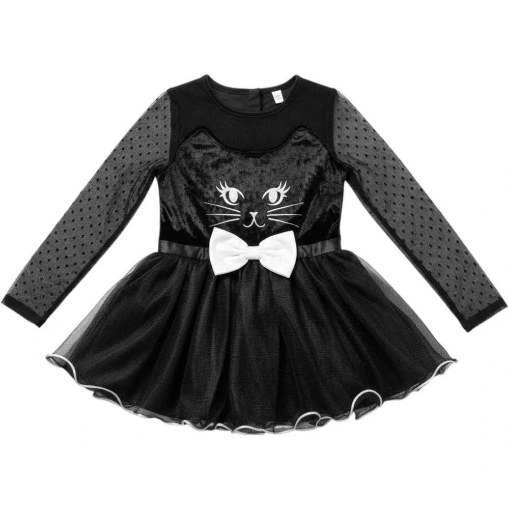 Kitty Kat Black Cat Tutu Halloween Costume Girls Small 4-6 Amscan